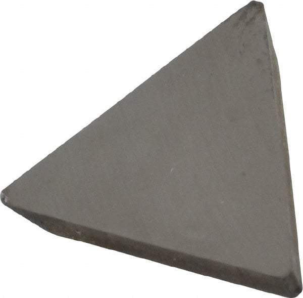 Made in USA - 1/2" Inscribed Circle, Triangle, T Chipbreaker for Indexables - Left Hand, Right Hand Cut, 0.094" Thick, 0.101" Effective Width, Carbide - Eagle Tool & Supply