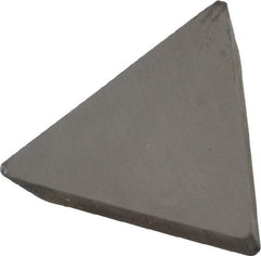 Made in USA - 1/2" Inscribed Circle, Triangle, T Chipbreaker for Indexables - Left Hand, Right Hand Cut, 0.094" Thick, 0.101" Effective Width, Carbide - Eagle Tool & Supply
