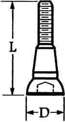 Made in USA - Torx Lock Screw for Indexables - #10-32 Thread, Industry Std VR-2, For Use with Inserts - Eagle Tool & Supply