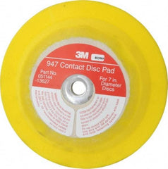 3M - 7" Diam Hook & Loop Disc Backing Pad - Medium Density, 6,000 RPM - Eagle Tool & Supply