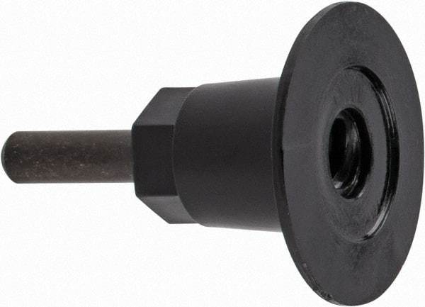 3M - 1-1/2" Diam Quick-Change Disc Backing Pad - 1/4" Shank Diam, 25,000 RPM, Roloc Compatible - Eagle Tool & Supply