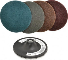 3M - 5 Piece, 5" Disc Diam, Abrasive Disc Kit - Nonwoven - Eagle Tool & Supply