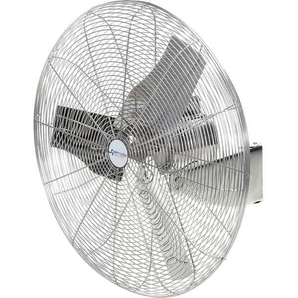 Airmaster - 30" Blade, 1/4 hp, 8,800 Max CFM, Single Phase Food Service Non-Oscillating Wall Mounting Fan - 115/230 Volts, 1 Speed - Eagle Tool & Supply