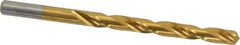 Chicago-Latrobe - 17/64" 135° High Speed Steel Jobber Drill - TiN Finish, Right Hand Cut, Spiral Flute, Straight Shank, 4-1/8" OAL, Split Point - Eagle Tool & Supply