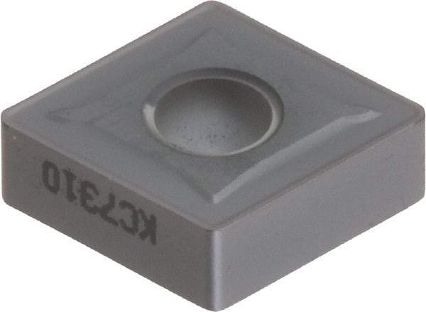 Kennametal - CNMG432 Grade KC5010 Carbide Turning Insert - TiAlN Finish, 80° Diamond, 1/2" Inscr Circle, 3/16" Thick, 1/32" Corner Radius - Eagle Tool & Supply