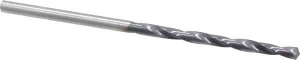 Chicago-Latrobe - 3/32" 135° High Speed Steel Jobber Drill - TiAlN Finish, Right Hand Cut, Spiral Flute, Straight Shank, 2-1/4" OAL, Split Point - Eagle Tool & Supply