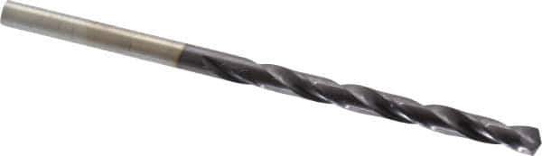Chicago-Latrobe - 9/64" 135° High Speed Steel Jobber Drill - TiAlN Finish, Right Hand Cut, Spiral Flute, Straight Shank, 2-7/8" OAL, Split Point - Eagle Tool & Supply