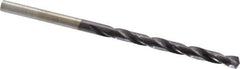 Chicago-Latrobe - 9/64" 135° High Speed Steel Jobber Drill - TiAlN Finish, Right Hand Cut, Spiral Flute, Straight Shank, 2-7/8" OAL, Split Point - Eagle Tool & Supply