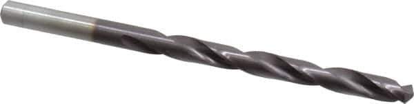 Chicago-Latrobe - 15/64" 135° High Speed Steel Jobber Drill - TiAlN Finish, Right Hand Cut, Spiral Flute, Straight Shank, 3-7/8" OAL, Split Point - Eagle Tool & Supply