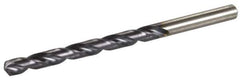 Hertel - #21 135° High Speed Steel Jobber Drill - TiAlN Finish, Right Hand Cut, Spiral Flute, Straight Shank, 3-1/4" OAL, Split Point - Eagle Tool & Supply