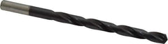 Chicago-Latrobe - Letter E (1/4) 135° High Speed Steel Jobber Drill - TiAlN Finish, Right Hand Cut, Spiral Flute, Straight Shank, 4" OAL, Split Point - Eagle Tool & Supply