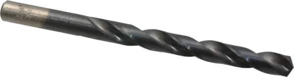 Chicago-Latrobe - 21/64" 135° High Speed Steel Jobber Drill - TiAlN Finish, Right Hand Cut, Spiral Flute, Straight Shank, 4-5/8" OAL, Split Point - Eagle Tool & Supply