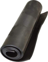 Made in USA - 12" Long, 36" Wide, 3/16" Thick, Neoprene Rubber Foam Sheet - 65 to 75 Durometer, Black, -40 to 220°F, 1,500 psi Tensile Strength, Cut-to-Length - Eagle Tool & Supply