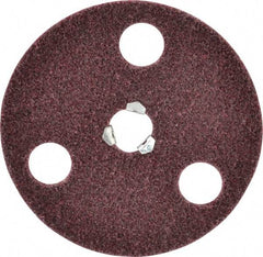 Norton - 5" Medium Grade Aluminum Oxide Deburring Disc - 5/8-11 Threaded Center Hole, Quick Change Connection - Eagle Tool & Supply