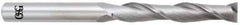 OSG - 1/4", 1-1/2" LOC, 1/4" Shank Diam, 6" OAL, 2 Flute, Solid Carbide Square End Mill - Single End, Uncoated, Spiral Flute, 30° Helix, Centercutting, Right Hand Cut, Right Hand Flute, Series 482 - Eagle Tool & Supply