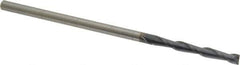 OSG - 1/8", 1" LOC, 1/8" Shank Diam, 3" OAL, 2 Flute, Solid Carbide Square End Mill - Single End, TiAlN Finish, Spiral Flute, 30° Helix, Centercutting, Right Hand Cut, Right Hand Flute, Series 482 - Eagle Tool & Supply