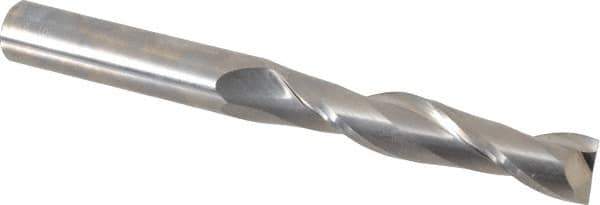 OSG - 5/8", 3" LOC, 5/8" Shank Diam, 6" OAL, 2 Flute, Solid Carbide Square End Mill - Single End, Uncoated, Spiral Flute, 30° Helix, Centercutting, Right Hand Cut, Right Hand Flute, Series 482 - Eagle Tool & Supply