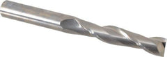 OSG - 5/8", 3" LOC, 5/8" Shank Diam, 6" OAL, 2 Flute, Solid Carbide Square End Mill - Single End, Uncoated, Spiral Flute, 30° Helix, Centercutting, Right Hand Cut, Right Hand Flute, Series 482 - Eagle Tool & Supply