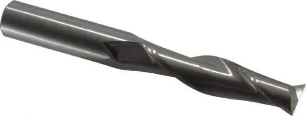 OSG - 3/4", 3" LOC, 3/4" Shank Diam, 6" OAL, 2 Flute, Solid Carbide Square End Mill - Single End, Uncoated, Spiral Flute, 30° Helix, Centercutting, Right Hand Cut, Right Hand Flute, Series 482 - Eagle Tool & Supply