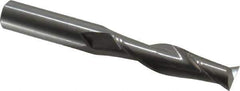 OSG - 3/4", 3" LOC, 3/4" Shank Diam, 6" OAL, 2 Flute, Solid Carbide Square End Mill - Single End, Uncoated, Spiral Flute, 30° Helix, Centercutting, Right Hand Cut, Right Hand Flute, Series 482 - Eagle Tool & Supply