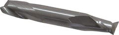 OSG - 3/8", 1/2" LOC, 3/8" Shank Diam, 2-1/2" OAL, 2 Flute, Solid Carbide Square End Mill - Double End, Uncoated, Spiral Flute, 30° Helix, Centercutting, Right Hand Cut, Right Hand Flute, Series 422 - Eagle Tool & Supply