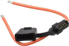 Ferraz Shawmut - 30 Amp AF Black Automotive Fuse Holder - 32 Volt, Orange #12 Wire - Eagle Tool & Supply