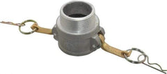 EVER-TITE Coupling Products - 2" Aluminum Cam & Groove Suction & Discharge Hose Female Coupler Male NPT Thread - Part B, 2" Thread, 250 Max psi - Eagle Tool & Supply
