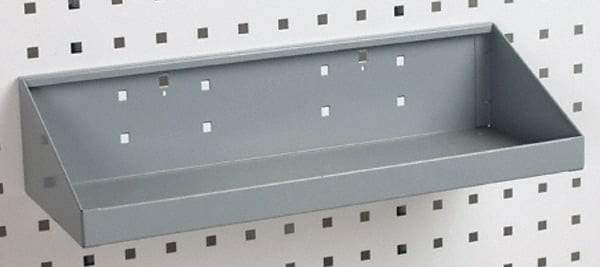 Triton - 18" Long LocBoard Shelf Pegboard Hook - 6-11/16" Projection, Steel - Eagle Tool & Supply