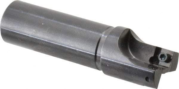 Cutting Tool Technologies - 7/8" Cut Diam, 0.28" Max Depth of Cut, 3/4" Shank Diam, 3" OAL, Indexable Square Shoulder Centercutting End Mill - SPEH 2.522 Inserts, Flatted Shank, 90° Lead Angle - Eagle Tool & Supply