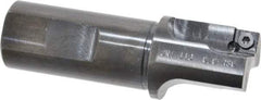 Cutting Tool Technologies - 1-1/4" Cut Diam, 0.34" Max Depth of Cut, 1" Shank Diam, 3.62" OAL, Indexable Square Shoulder Centercutting End Mill - SPEB 322, SPEH 322 Inserts, Flatted Shank, 90° Lead Angle - Eagle Tool & Supply