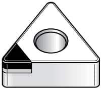Kennametal - TNGA333 T0820 Grade KY1615 Ceramic Turning Insert - Uncoated, 60° Triangle, 3/8" Inscr Circle, 3/16" Thick, 3/64" Corner Radius - Eagle Tool & Supply