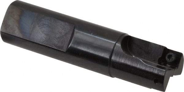 Cutting Tool Technologies - 3/4" Cut Diam, 0.28" Max Depth of Cut, 3/4" Shank Diam, 3.03" OAL, Indexable Square Shoulder End Mill - SPEH 2.522 Inserts, Weldon Shank, 90° Lead Angle - Eagle Tool & Supply