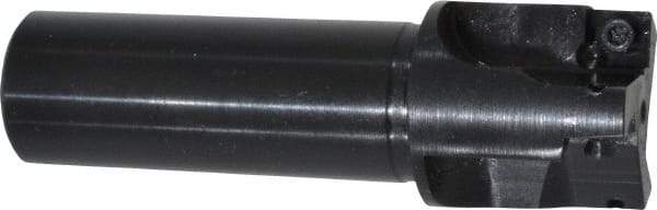 Cutting Tool Technologies - 1" Cut Diam, 0.28" Max Depth of Cut, 3/4" Shank Diam, 3.03" OAL, Indexable Square Shoulder End Mill - SPEH 2.522 Inserts, Weldon Shank, 90° Lead Angle - Eagle Tool & Supply