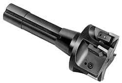 APT - 1-1/2" Cutting Diam, 3/4" Shank Diam, 1-1/2" Max Depth of Cut, Straight Shank Indexable Copy End Mill - 2 Inserts, RPG 42 Insert, EMR Toolholder - Eagle Tool & Supply