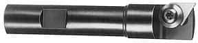 APT - 15mm Cut Diam, 1/2" Shank Diam, 3" OAL, Indexable Square Shoulder End Mill - TPG 221, TPG 222, TPG 223 Inserts, Weldon Shank, 90° Lead Angle, Series Tri-Dex - Eagle Tool & Supply