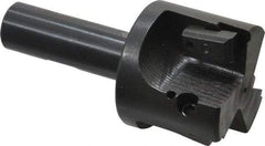 APT - 2" Cut Diam, 0.65" Max Depth of Cut, 3/4" Shank Diam, 3-7/8" OAL, Indexable Square Shoulder End Mill - TPC 32..., TPG 32., TPU 32. Inserts, Weldon Shank, 90° Lead Angle, Series Tri-Dex - Eagle Tool & Supply