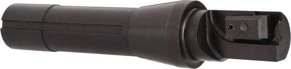 APT - 1" Cut Diam, 0.65" Max Depth of Cut, 5-7/8" OAL, Indexable Square Shoulder End Mill - TPC 32..., TPG 32., TPU 32. Inserts, R8 90° Lead Angle, Series Tri-Dex - Eagle Tool & Supply
