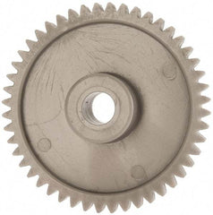 Made in USA - 48 Pitch, 2" Pitch Diam, 2.083" OD, 48 Tooth Spur Gear - 1/4" Face Width, 5/16" Bore Diam, 43/64" Hub Diam, 20° Pressure Angle, Acetal - Eagle Tool & Supply