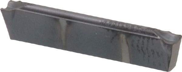 Kennametal - A4C2 CF KC5025 Grade, 0.0783" Cutting Width, Carbide Cutoff Insert - 10° Left Hand Lead Angle, 0.0079" Cnr Rad, TiAlN Coated - Eagle Tool & Supply