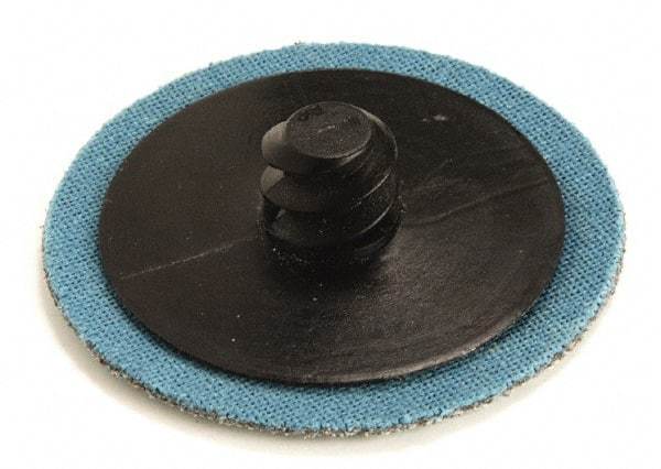 Superior Abrasives - 2" Disc Diam, 50 Grit, Aluminum Oxide Quick Change Disc - Type R Attaching System, Coated, Coarse Grade - Eagle Tool & Supply