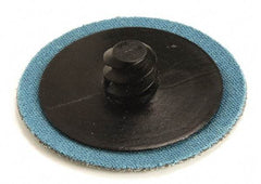 Superior Abrasives - 1-1/2" Disc Diam, 80 Grit, Aluminum Oxide Quick Change Disc - Type R Attaching System, Coated, Medium Grade - Eagle Tool & Supply