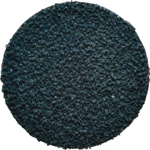 Tru-Maxx - 2" Disc Diam, 36 Grit, Zirconia Alumina Quick Change Disc - Type R Attaching System, Coated, Blue, Very Coarse Grade - Eagle Tool & Supply