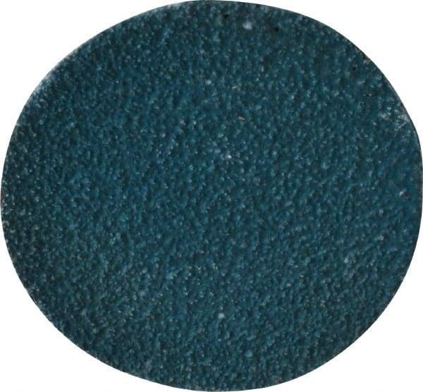 Tru-Maxx - 2" Disc Diam, 60 Grit, Zirconia Alumina Quick Change Disc - Type R Attaching System, Coated, Blue, Medium Grade - Eagle Tool & Supply