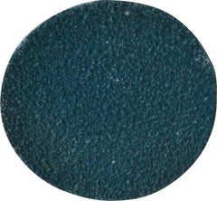 Tru-Maxx - 2" Disc Diam, 60 Grit, Zirconia Alumina Quick Change Disc - Type R Attaching System, Coated, Blue, Medium Grade - Eagle Tool & Supply