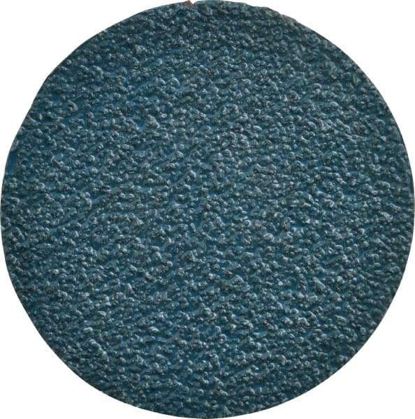 Tru-Maxx - 3" Disc Diam, 36 Grit, Zirconia Alumina Quick Change Disc - Type R Attaching System, Coated, Blue, Very Coarse Grade - Eagle Tool & Supply
