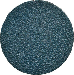 Tru-Maxx - 3" Disc Diam, 36 Grit, Zirconia Alumina Quick Change Disc - Type R Attaching System, Coated, Blue, Very Coarse Grade - Eagle Tool & Supply