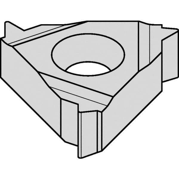 Kennametal - 16EL External Left Hand 12 UN Laydown Threading Insert - Grade KC5025, TiAlN Coated Carbide, 9.53mm Inscribed Circle - Eagle Tool & Supply