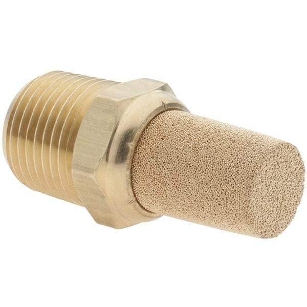ARO/Ingersoll-Rand - 3/8 Male NPT, 11/16" Hex, 1-1/2" OAL, Muffler - 250 Max psi - Eagle Tool & Supply