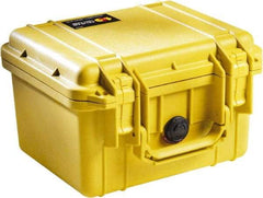 Pelican Products, Inc. - 9-11/16" Wide x 6-7/8" High, Clamshell Hard Case - Yellow, Polyethylene - Eagle Tool & Supply