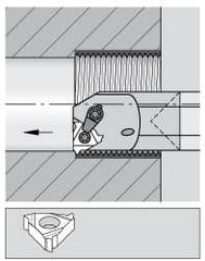 Kennametal - 30.48mm Min Bore Diam, 304.8mm OAL, 25.4mm Shank Diam, E-LSE Indexable Boring Bar - LT Insert, Screw Holding Method - Eagle Tool & Supply